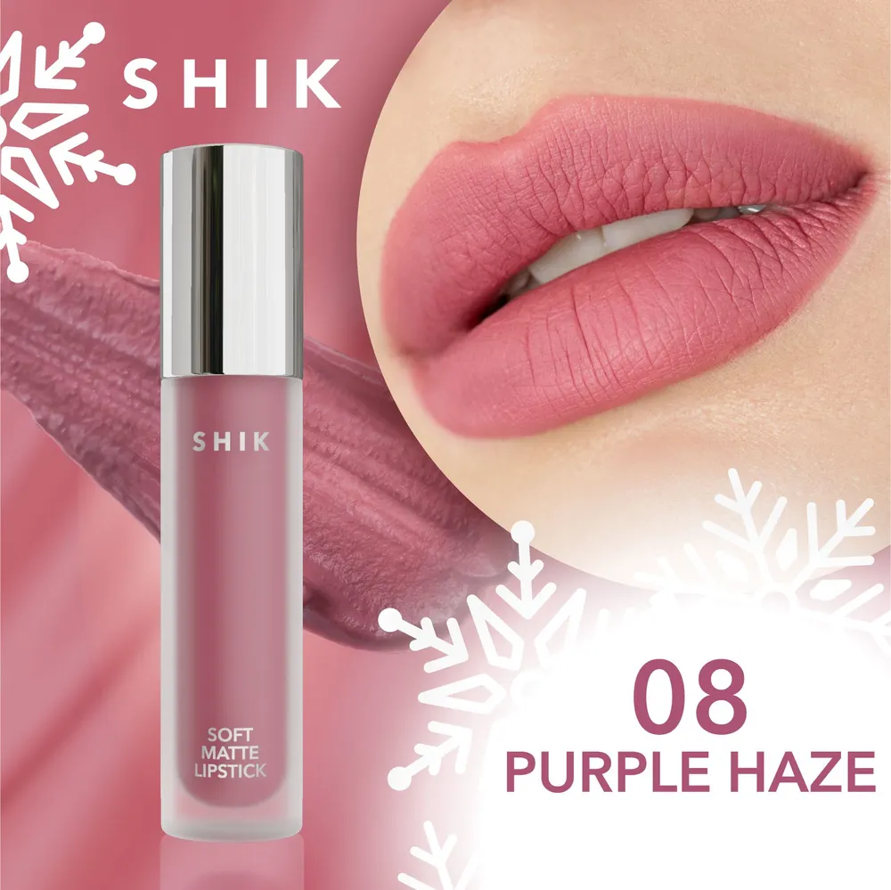 Жидкая матовая помада для губ SOFT MATTE LIPSTICK, SHIK (08 Purple Haze) -  1 100 руб - купить с доставкой и в рассрочку!