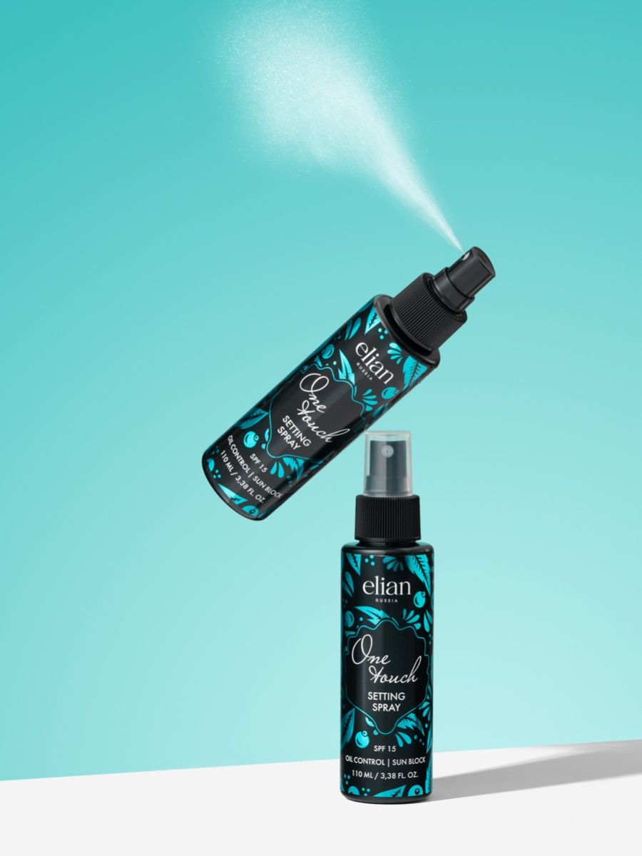 Фиксатор макияжа One Touch Setting Spray SPF 15, 100 мл, Elian Russia