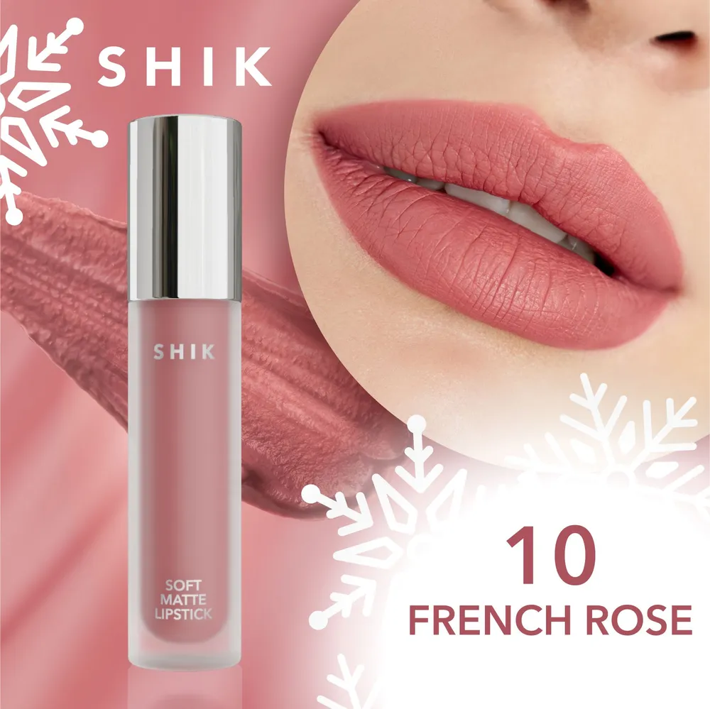 Жидкая матовая помада для губ SOFT MATTE LIPSTICK, SHIK (10 French Rose) -  1 100 руб - купить с доставкой и в рассрочку!