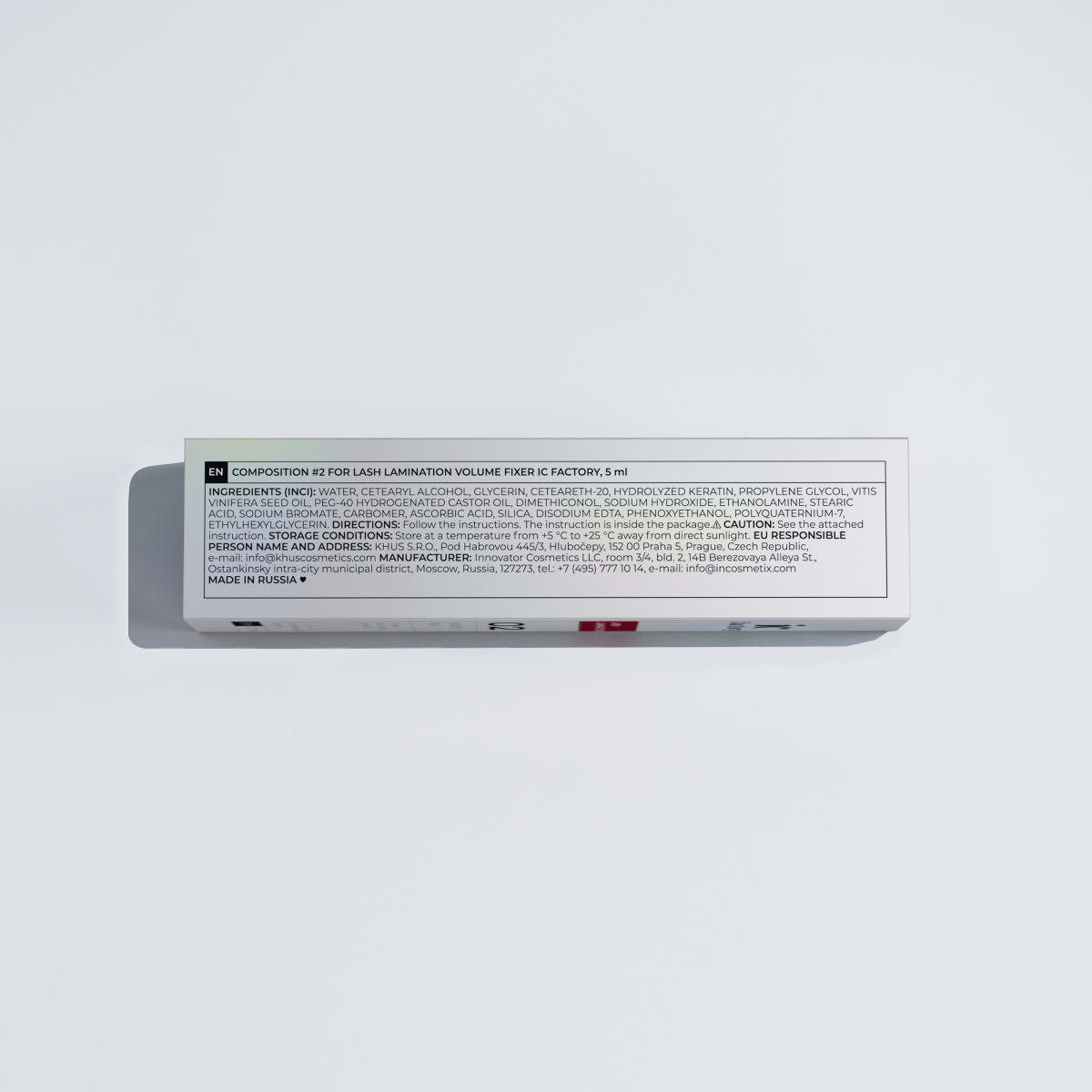 Состав #2 для ламинирования ресниц VOLUME FIXER IC FACTORY, 5 мл, INNOVATOR COSMETICS