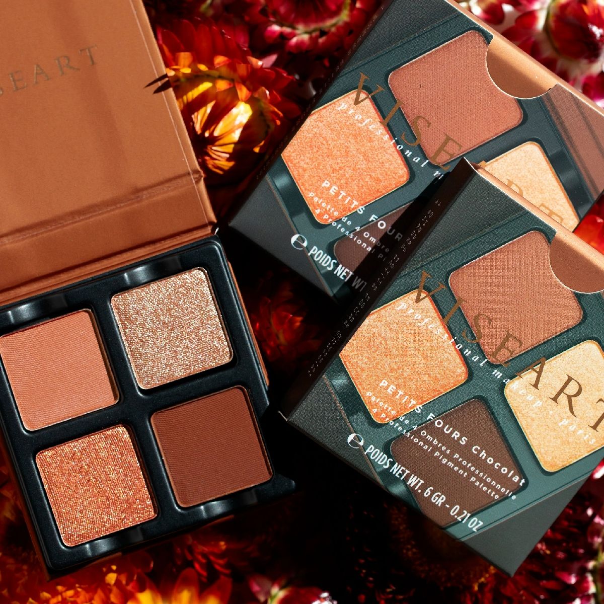 Палетка теней для век Petits Fours Chocolat, Viseart