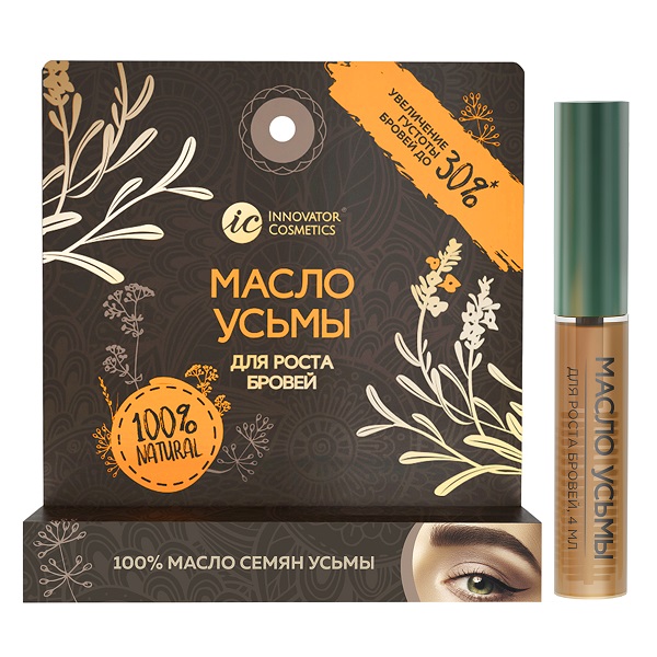 Масло усьмы для роста бровей в удобной упаковке, 4мл, INNOVATOR COSMETICS